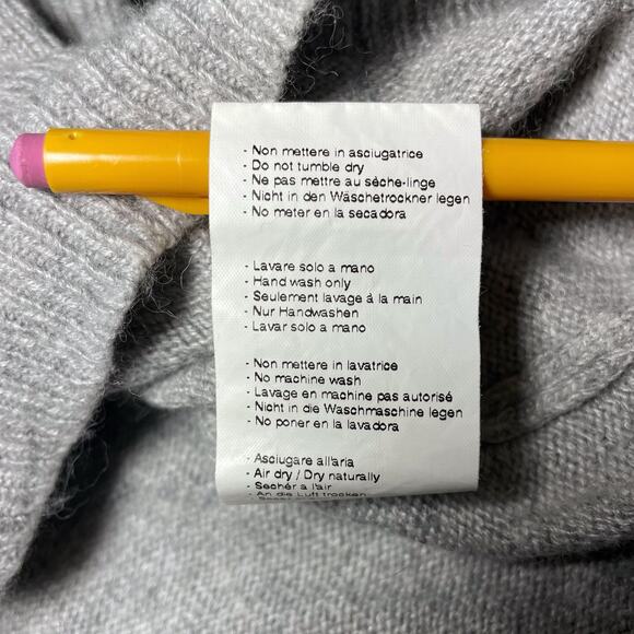 Brandy Melville Crewneck Wool Blend Sweater Horizontal Stripes Gray & Black - Picture 5 of 10